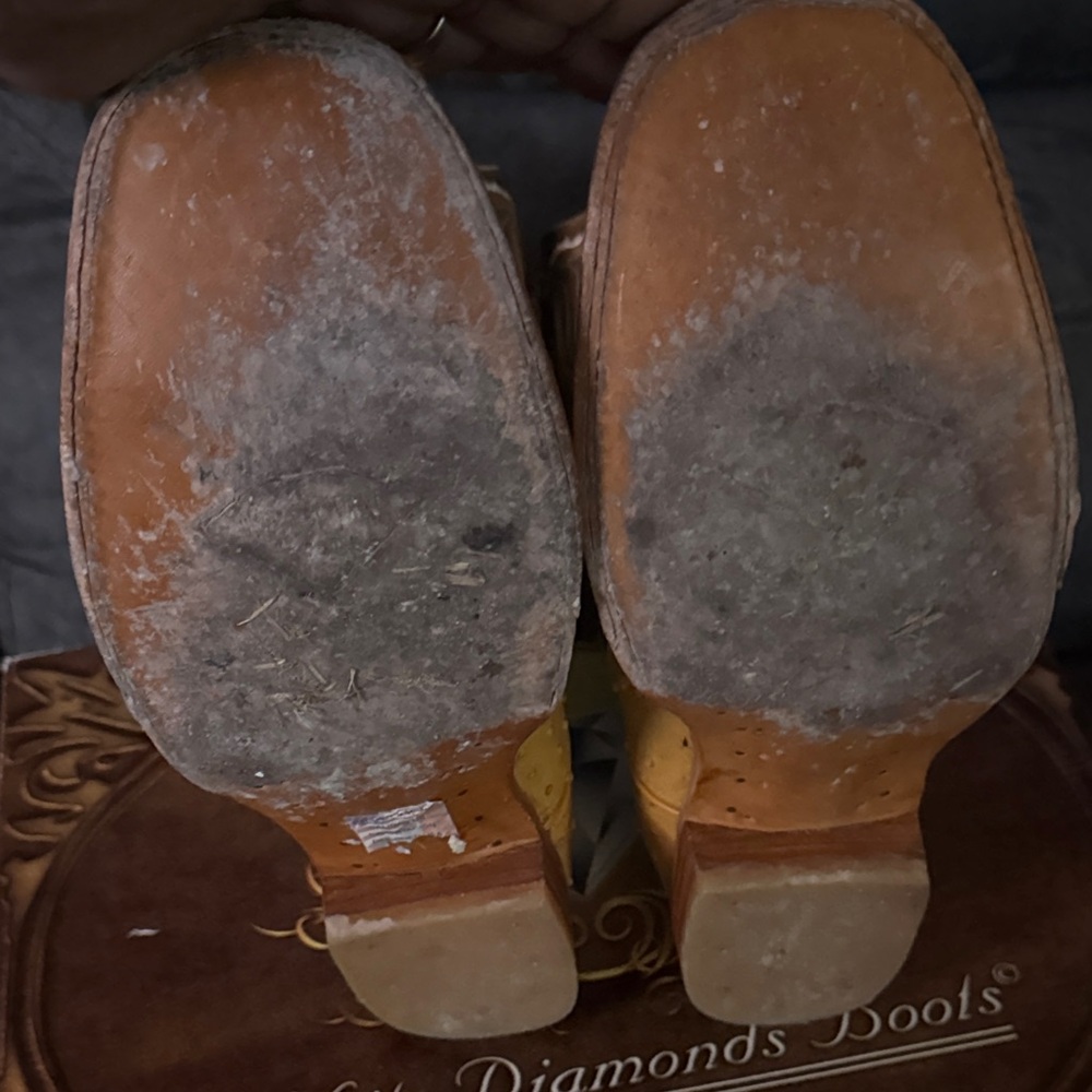 Stylish Yellow Western Boots for Men - Picture 3 of 5